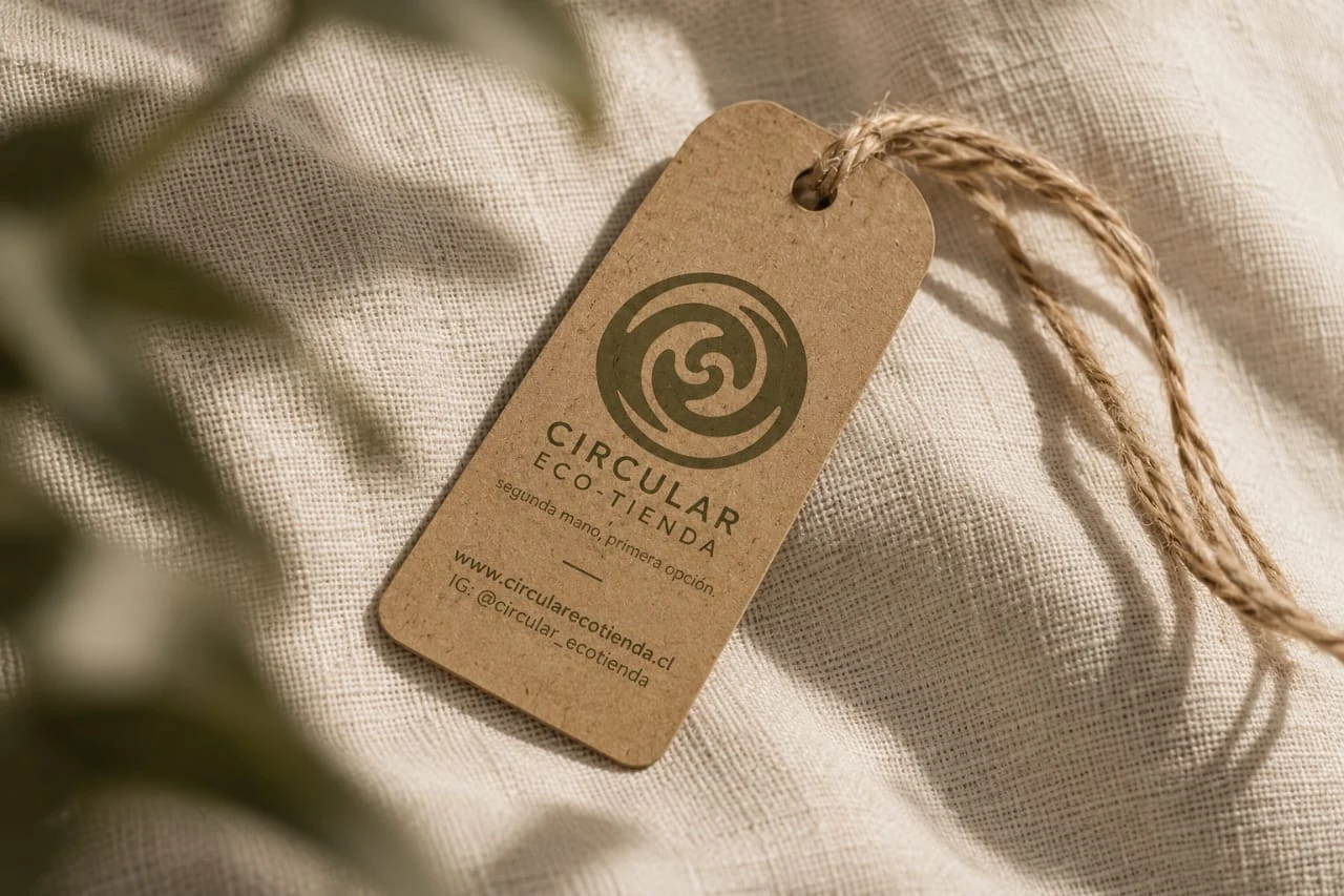 Etiqueta colgante Circular Eco-Tienda